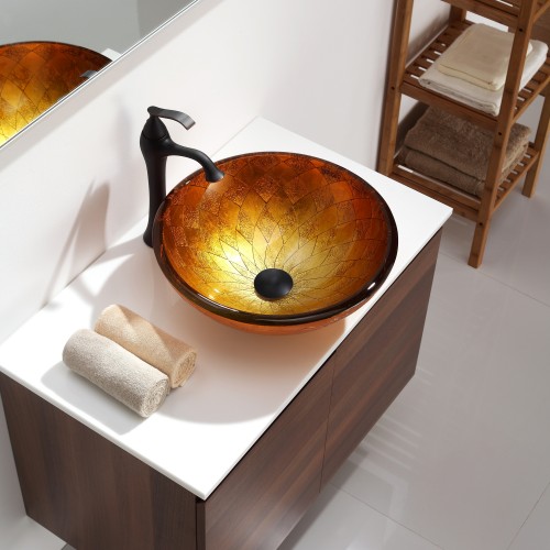 GV-691-19mm Накладная раковина на столешницу  прямоугольная Krausru  - Вид №8