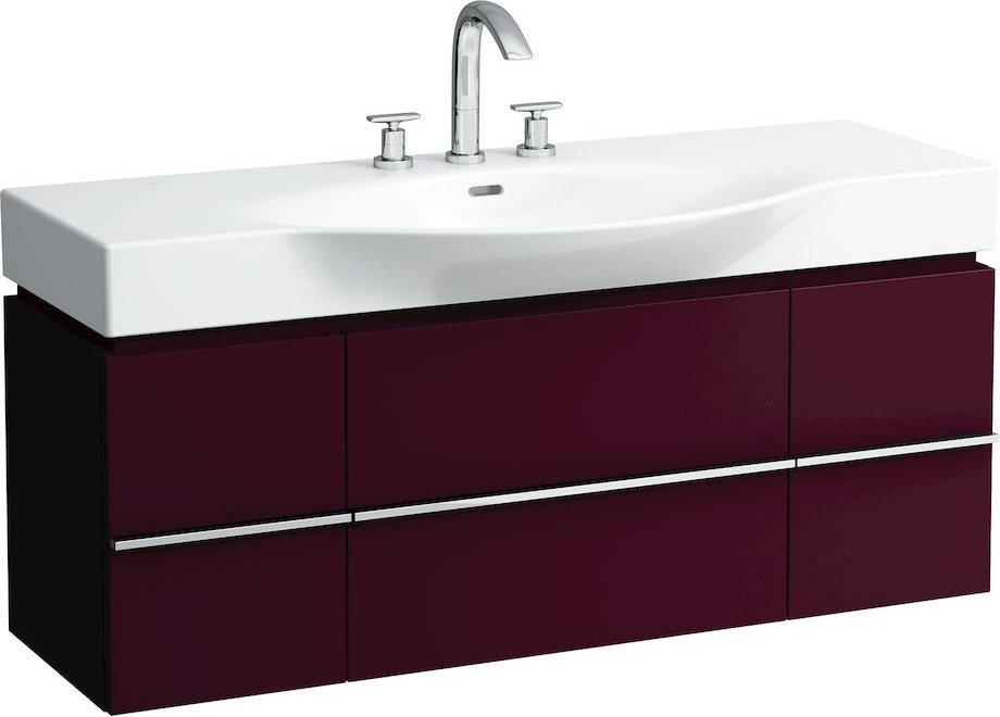 H4013020755481 Шкафчик под раковину, для раковин 811704, 812704, 2 выдвижных ящика с 2 дверцами, 2 стеклянные полки LAUFEN PRO - Вид №26