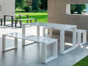 Алюминиевый прямоугольный садовый стол