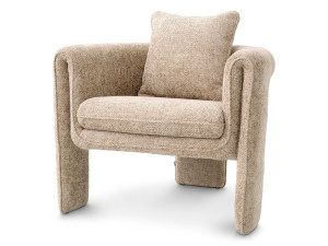 Тканевое кресло с подлокотниками