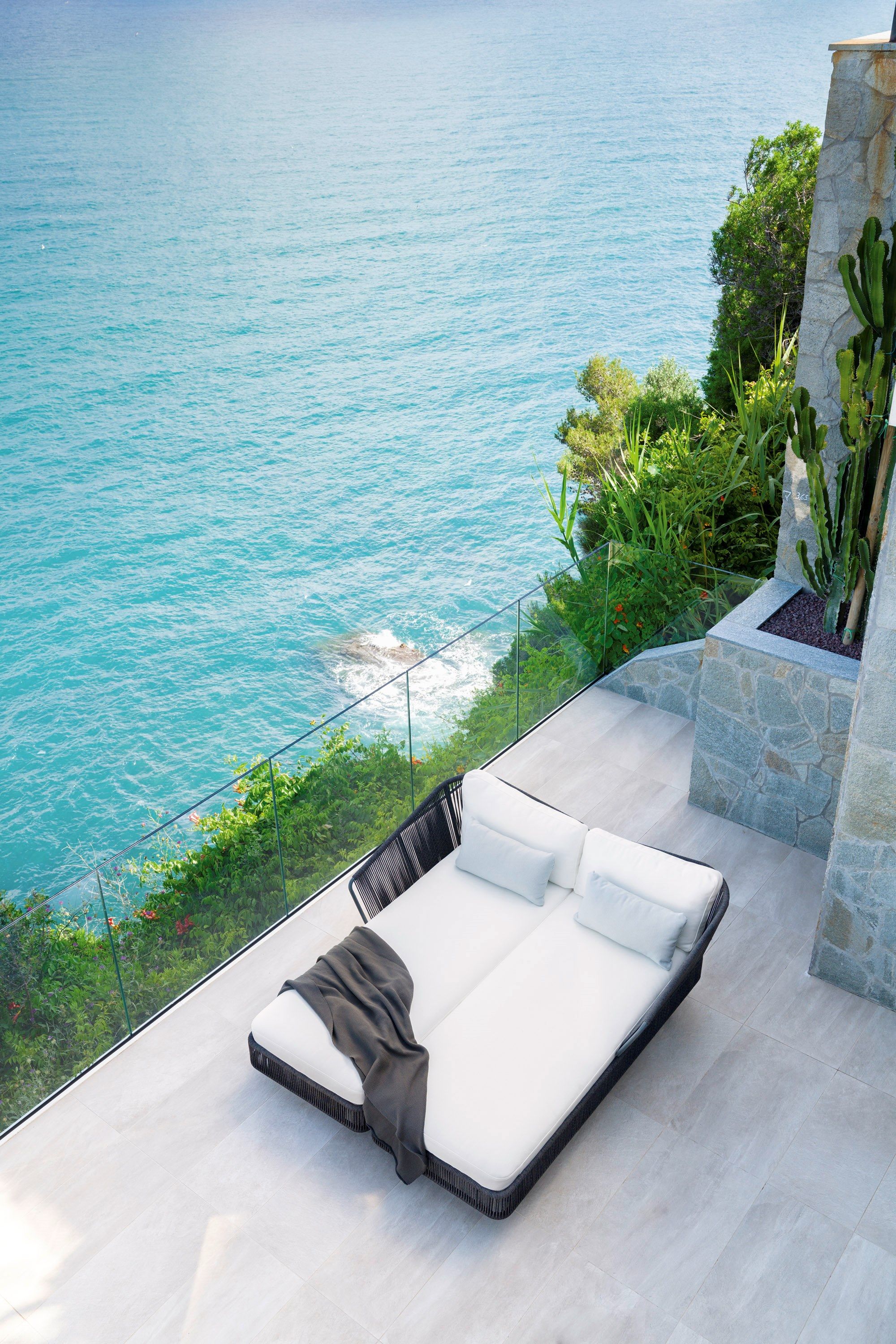 С порошковым покрытием алюминиевый сад Dormeuse Varaschin Tibidabo ARCH-00045428 - Вид №9