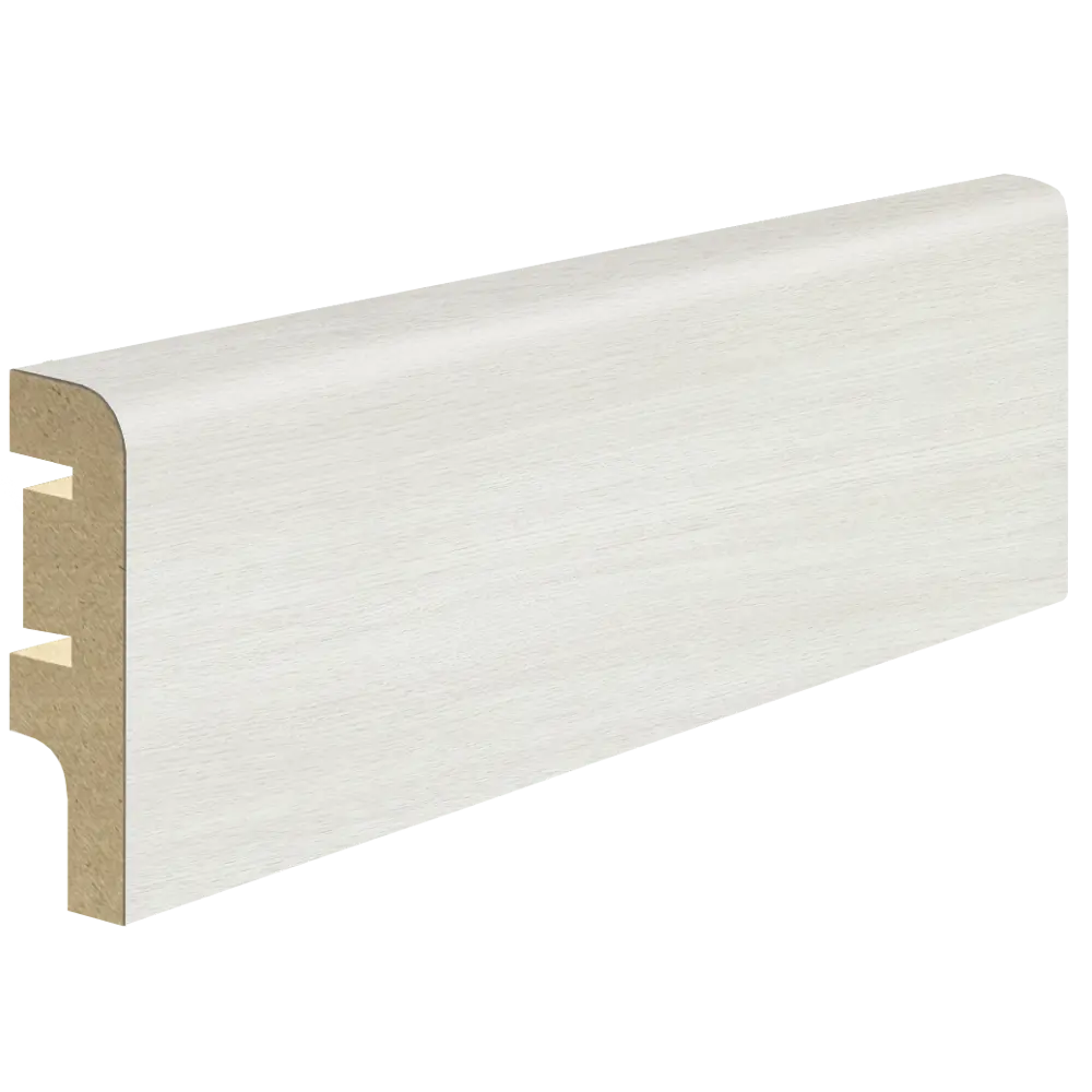 Плинтус 2100x70x16 мм ПВХ ламинация цвет дуб молочный VELLDORIS STLM-2031933