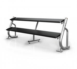 A696 magnum a696 подставка под гантели 2.4 метра (2-ух ярусная, плоская) MATRIX