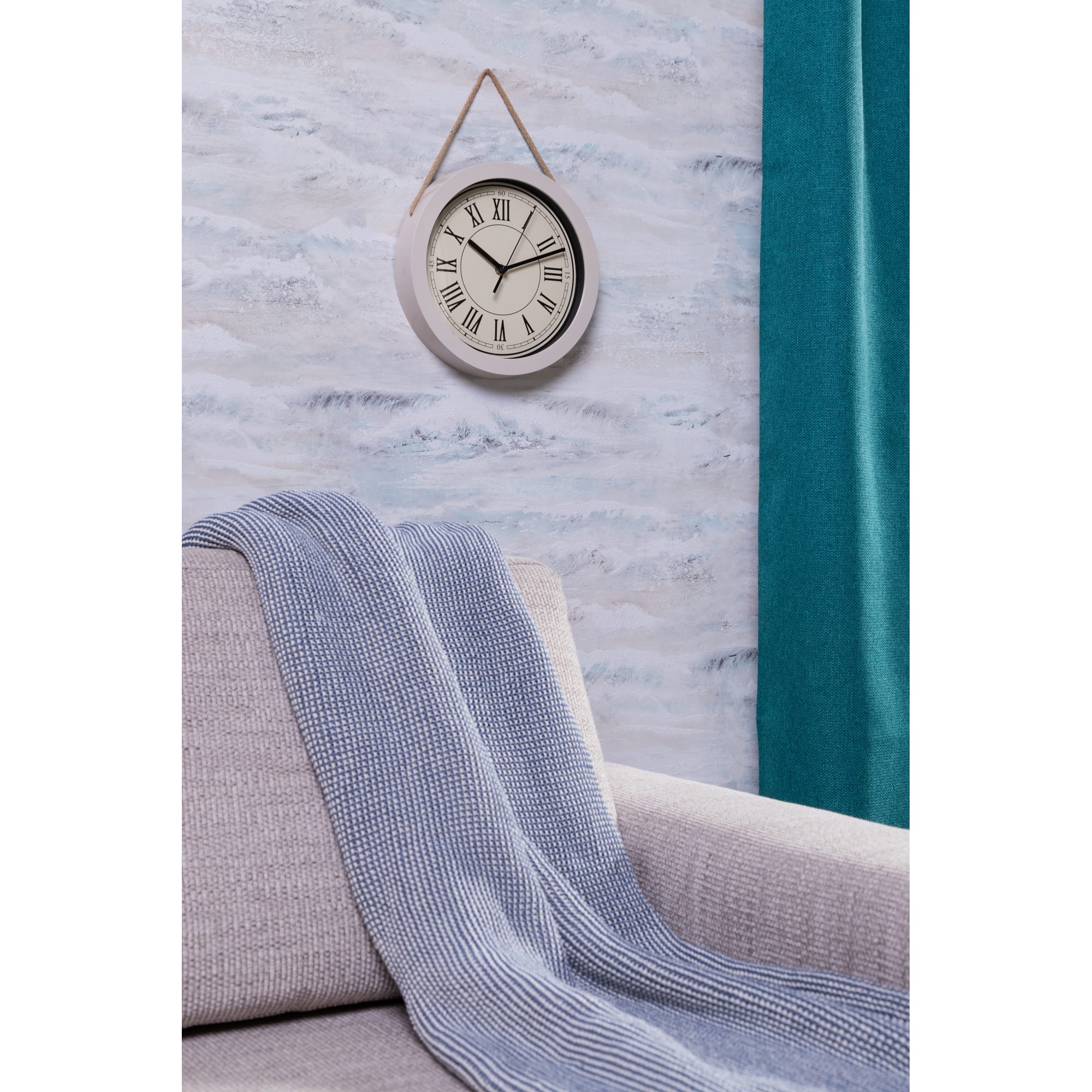 18868959 Часы настенные на веревке цвет бежевый диаметр 25 см Santreyd  - Вид №4