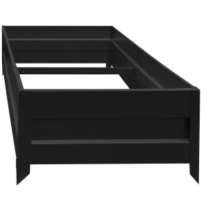 91639208 Грядка садовая оцинкованная Гласар 200x100x55 см 9005 чёрный STLM-0959838