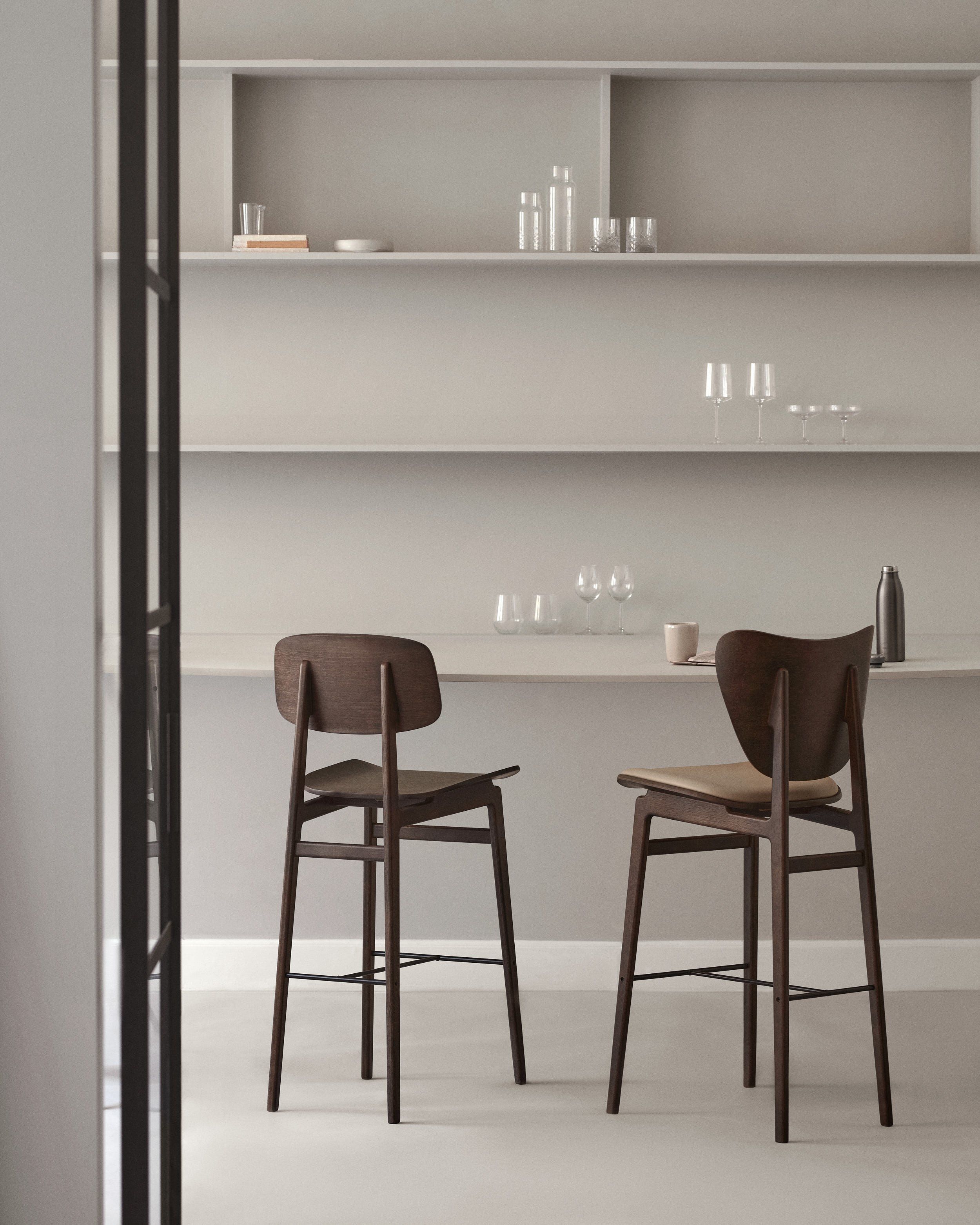 Дубовый барный стул со спинкой NORR11 NY11 ARCH-00001553 - Вид №5