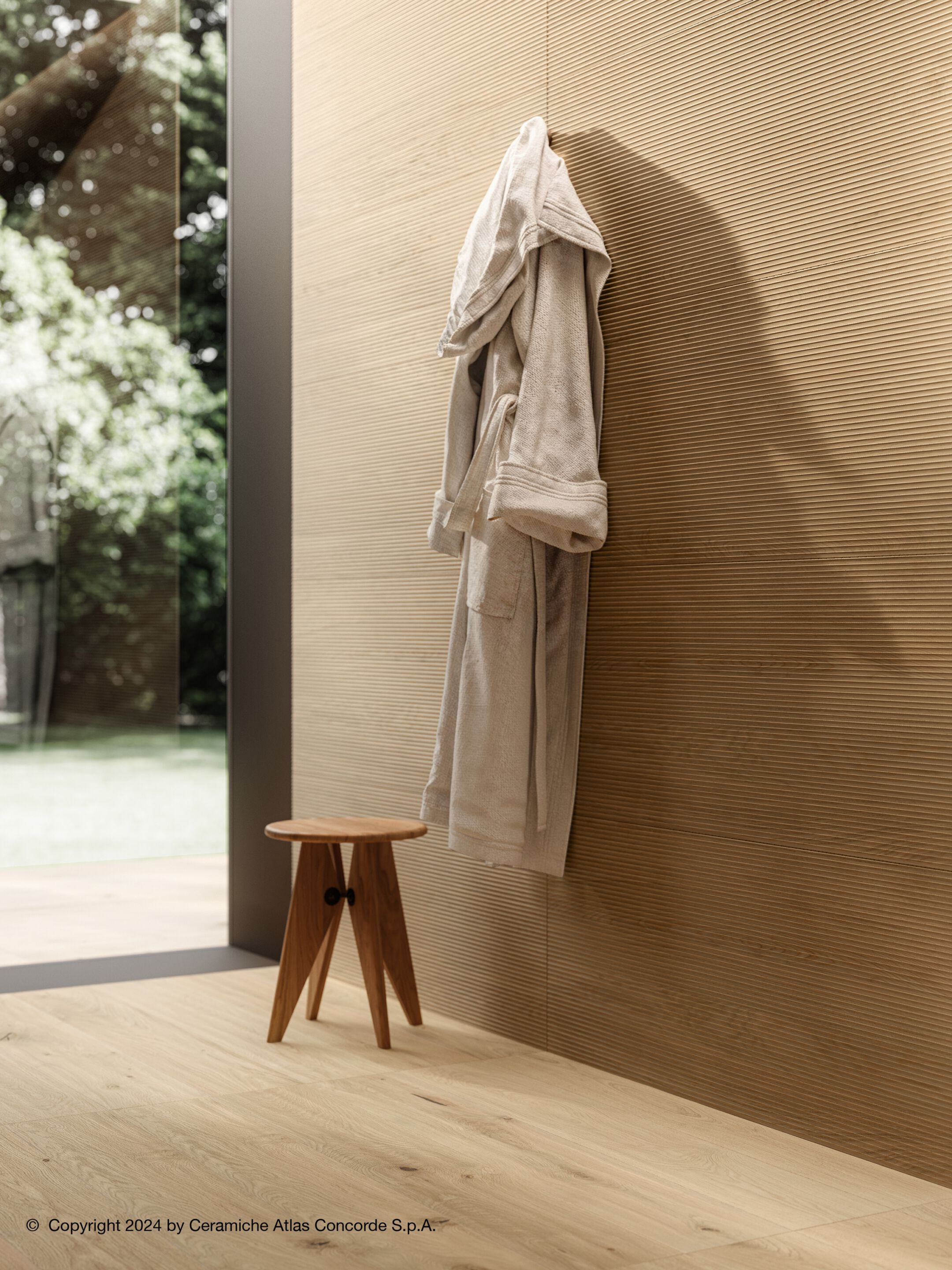 Напольное покрытие из керамогранита в помещении и на открытом воздухе с эффектом дерева Atlas Concorde журнал ARCH-00030139 - Вид №19