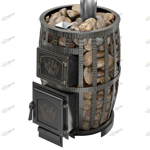 Банная печь Везувий Легенда Русский пар Ковка 24 (271) с закрытой каменкой б/в 6448