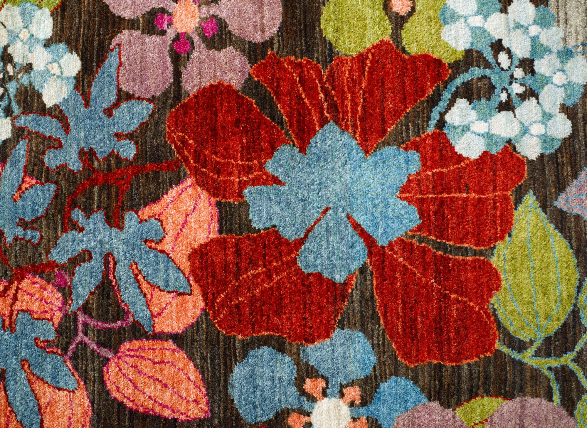 Шерстяной прямоугольный цветочный ковер Zollanvari Flower Power-Designer ARCH-00095124 - Вид №4