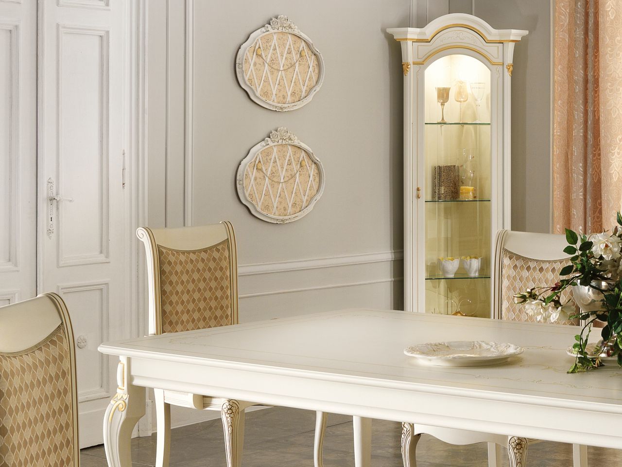 Деревянная угловая витрина со встроенным освещением CASA +39 бриллиант ARCH-00045801 - Вид №1