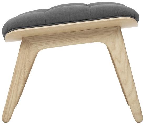 NORR11 Подставка для ног из дуба и ткани Mammoth sun-id-1458441 - Вид №2