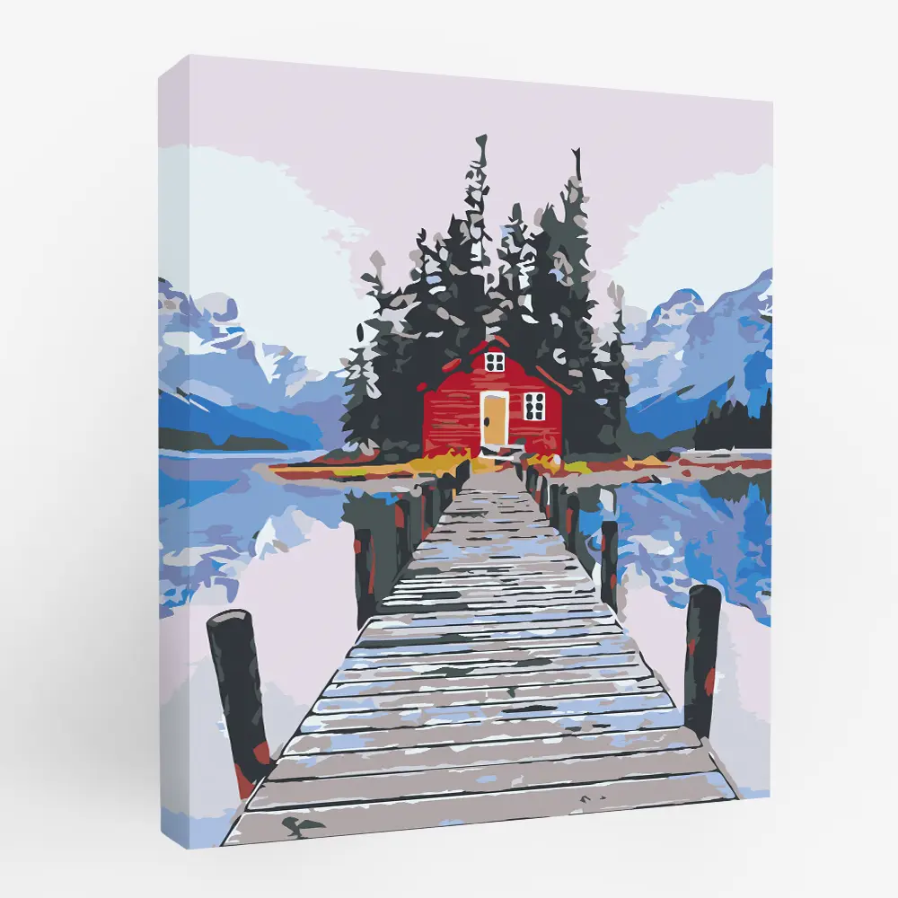 Картина по номерам У реки 40х50 см FBRUSH STLM-2014299 - Вид №1