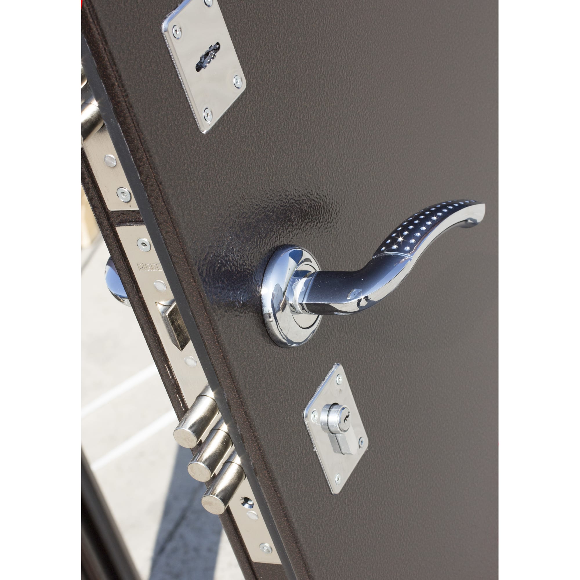 82133062 Дверь входная металлическая Йошкар РФ, 860 мм, правая, цвет венге Santreyd  - Вид №4