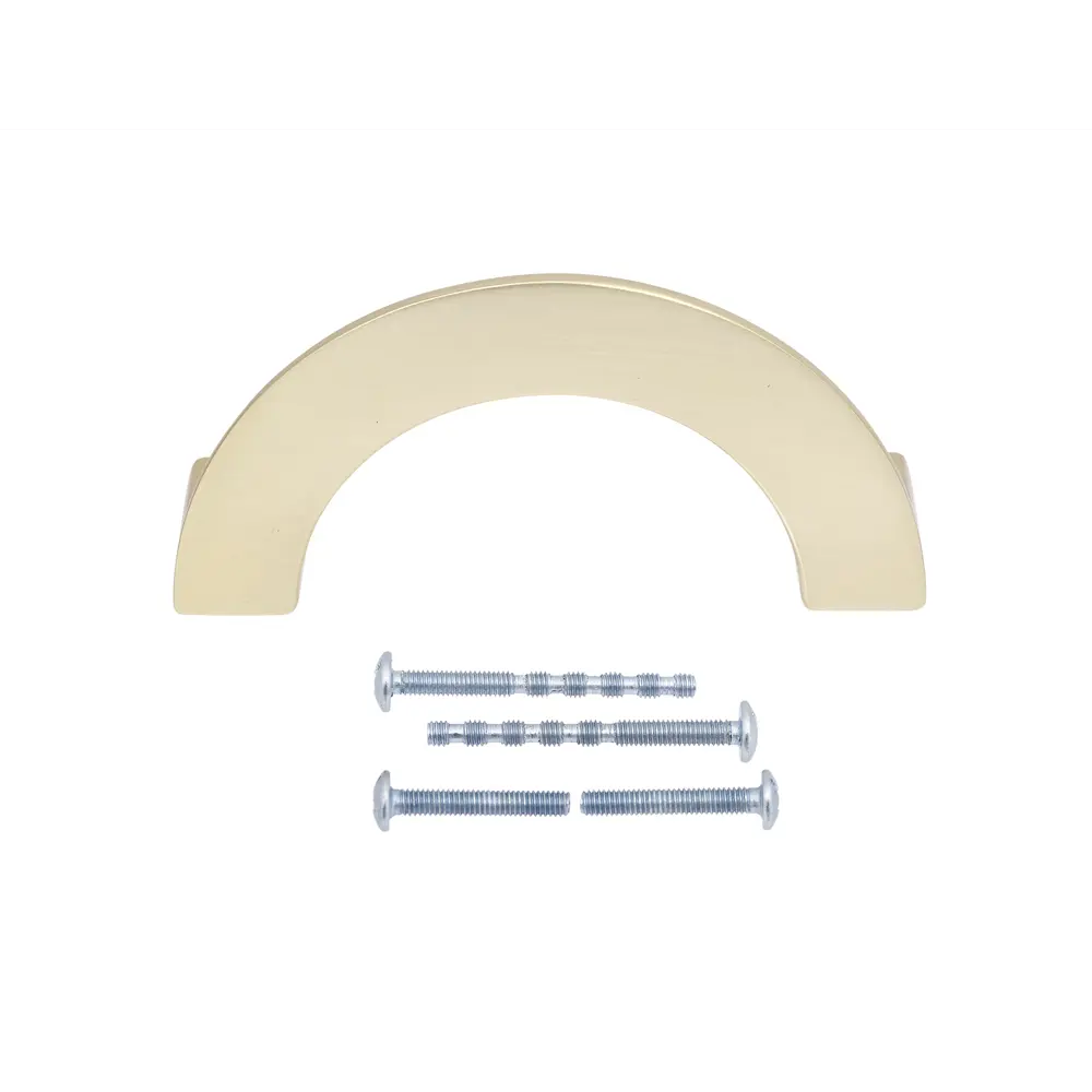 86899599 Ручка-скоба мебельная Emisfero ЦАМ 96 мм цвет матовое золото STLM-1005134 PALLADIUM  - Вид №1