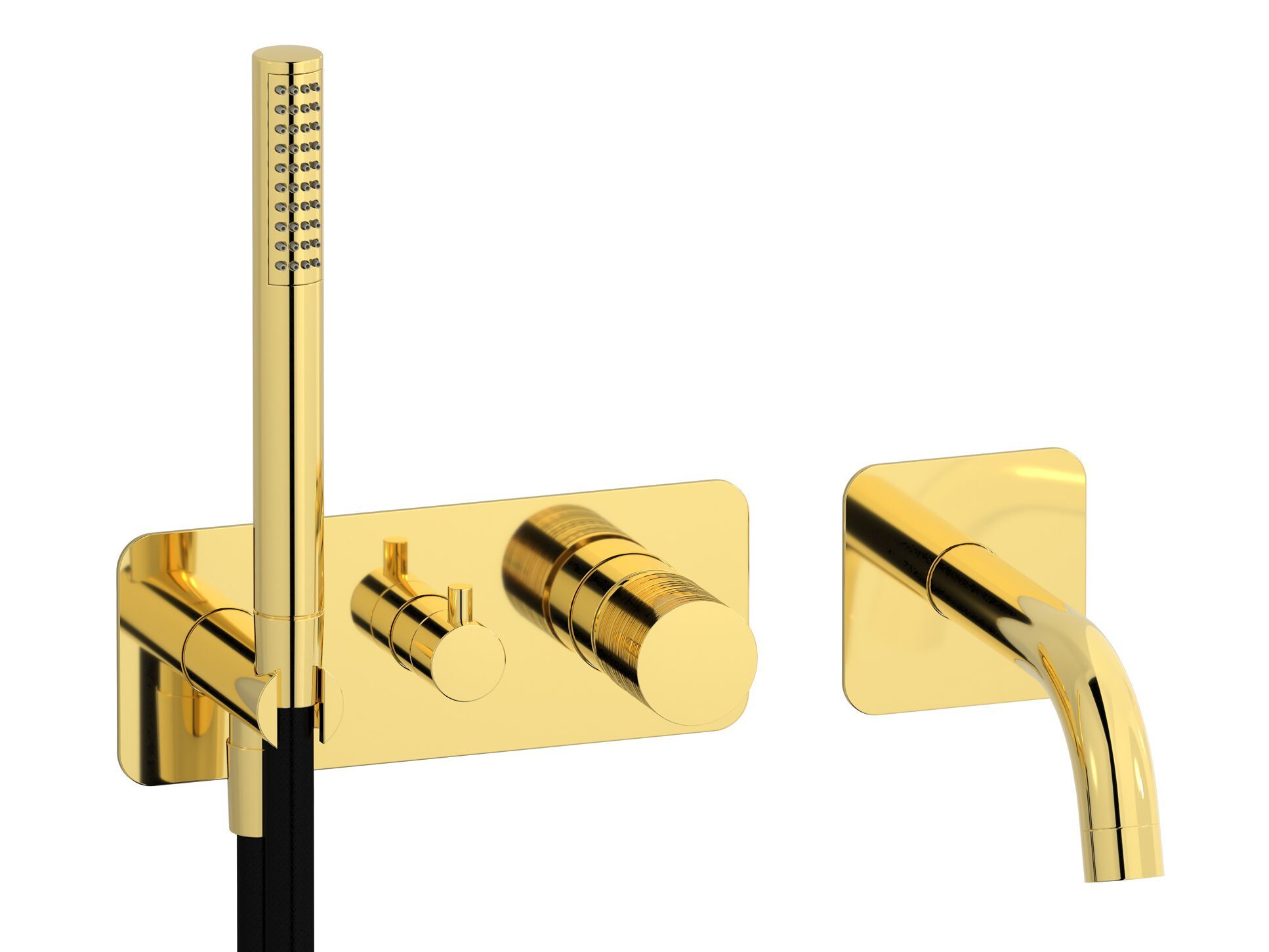 Встраиваемый смеситель для душа с 4 отверстиями и ручным душем IB винил ARCH-00147926