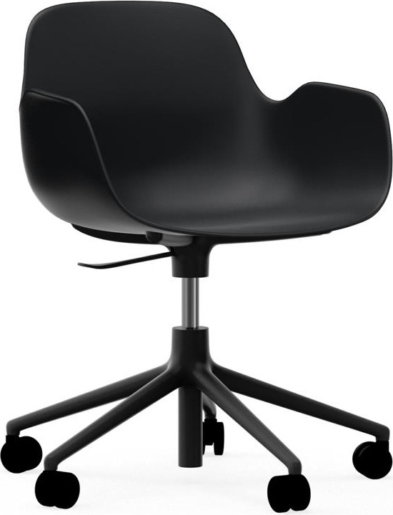 606152 Кресло Swivel 5W Gaslift Black Alu Black Normann Copenhagen Form
