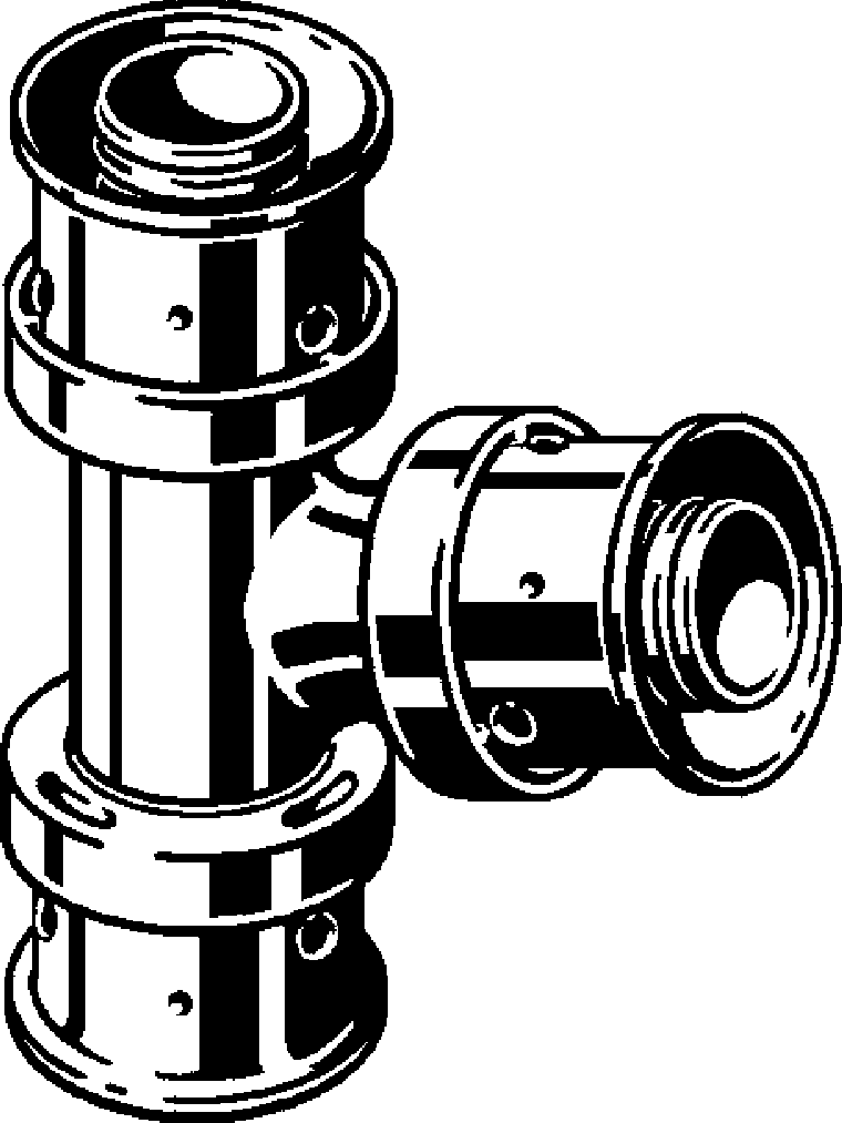 Viega Тройник 4718 (608910) 608 910 - Вид №1