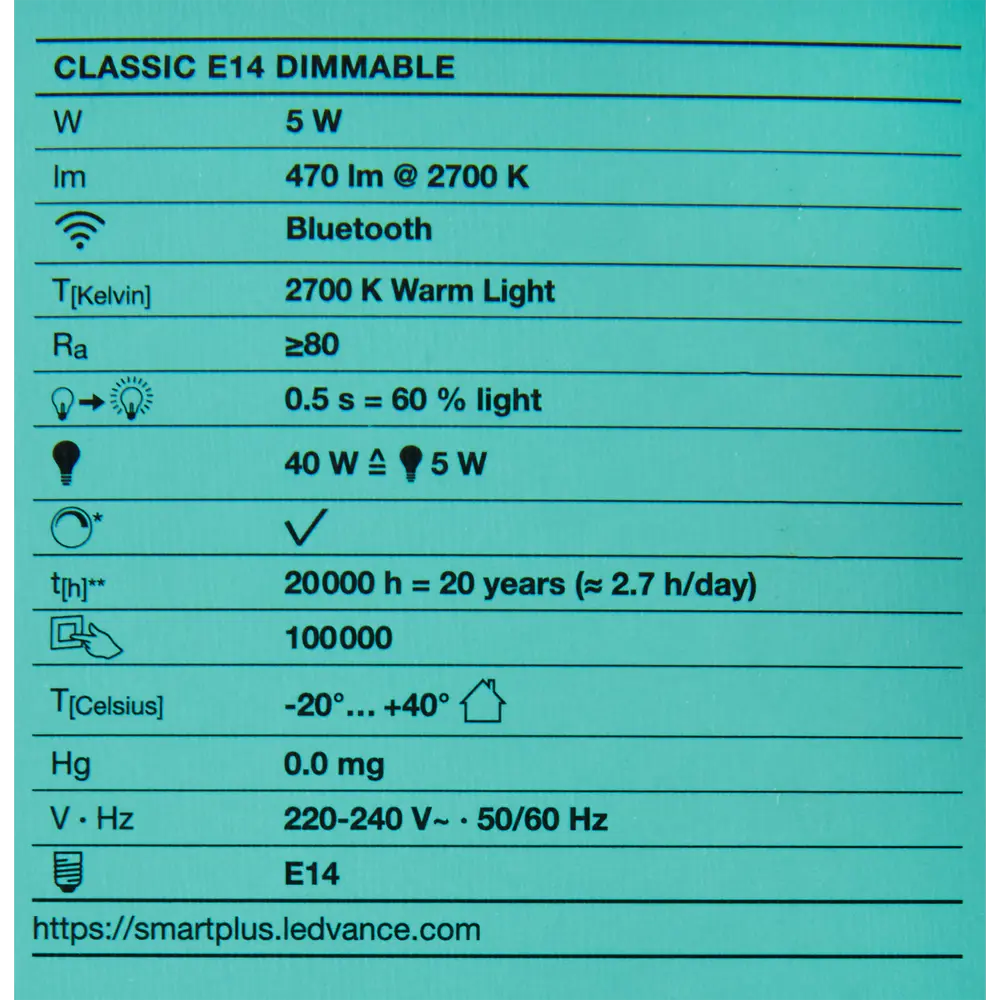 Лампа умная светодиодная Osram Smart Plus E14 220-240 В 5 Вт свеча матовая 470 лм теплый белый свет 89143921 STLM-2100415 LEDVANCE  - Вид №4