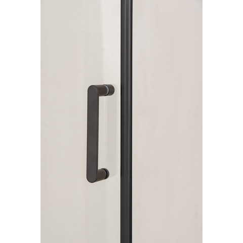 Orange E05-100TB Душевая дверь распашная универсальная 100х190, черный прозрачный sun-id-1517262 - Вид №2