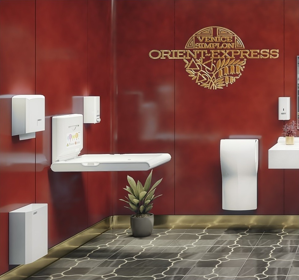 CP0016V-I Вертикальный пеленальный столик из белого полипропилена со встроенной антибактериальной добавкой и ионизатором mediclinics  - Вид №3