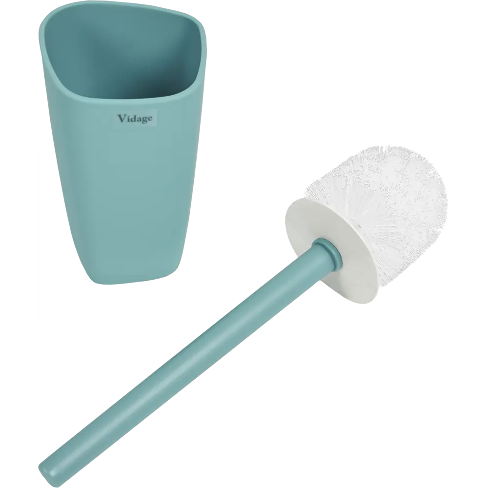 Ёршик для унитаза Vidage Asimetria цвет голубой STLM-2131777 - Вид №2
