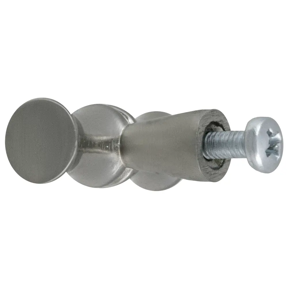 Мебельная ручка-кнопка Jet 159 ЦАМ цвет никель STLM-2119948 - Вид №1