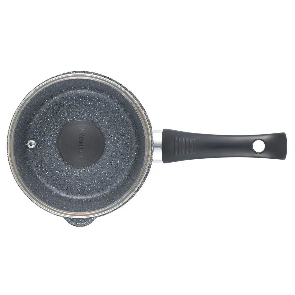 Ковш 1.3 л Werner Letizia 51676 алюминий стеклянная крышка цвет черный STLM-2211613 - Вид №3