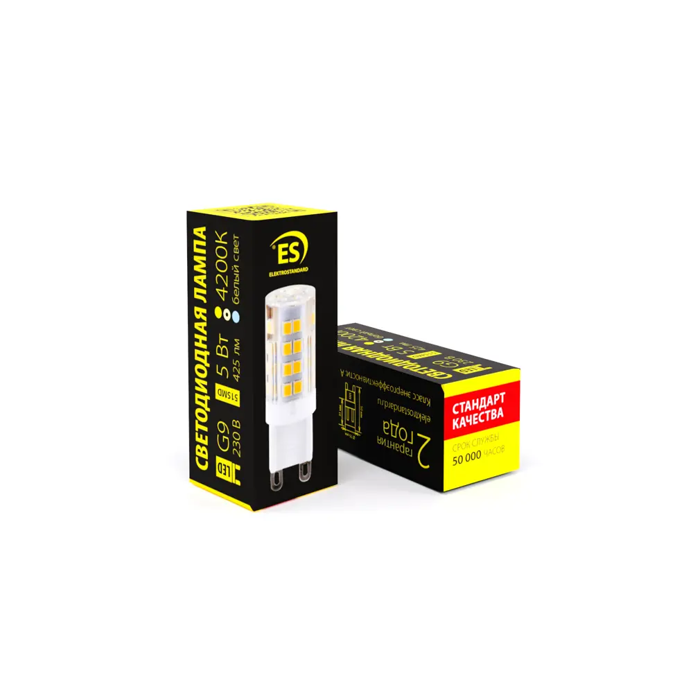 Лампочка G9 LED 5W 220V 4200К нейтральный белый свет 83161307 STLM-2000262 Elektrostandard  - Вид №4