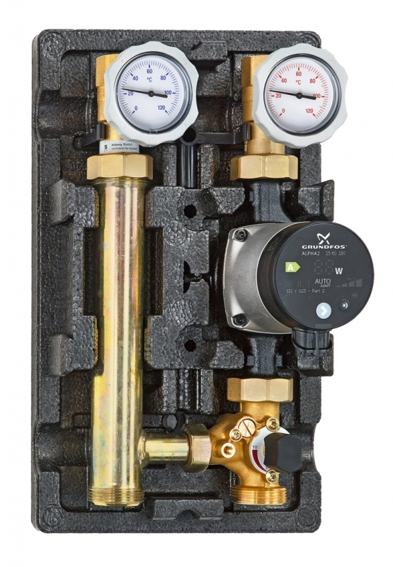 Насосно-смесительный модуль Meibes 1"1/4 с насосом Grundfos UPM3 Hybrid 32-70 MK поколение 8 M6683236 - Вид №1