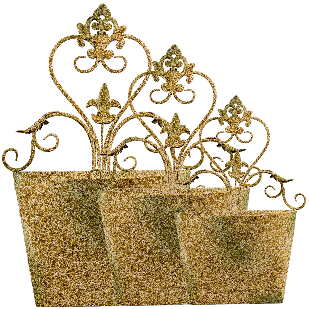 3112122 Металлическое кашпо «Верментино», версия L Object Desire  - Вид №1