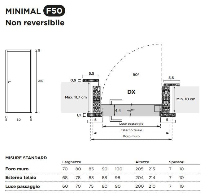Распашная дверь с выдвижными петлями Venus Design Вера ARCH-00039644 - Вид №3
