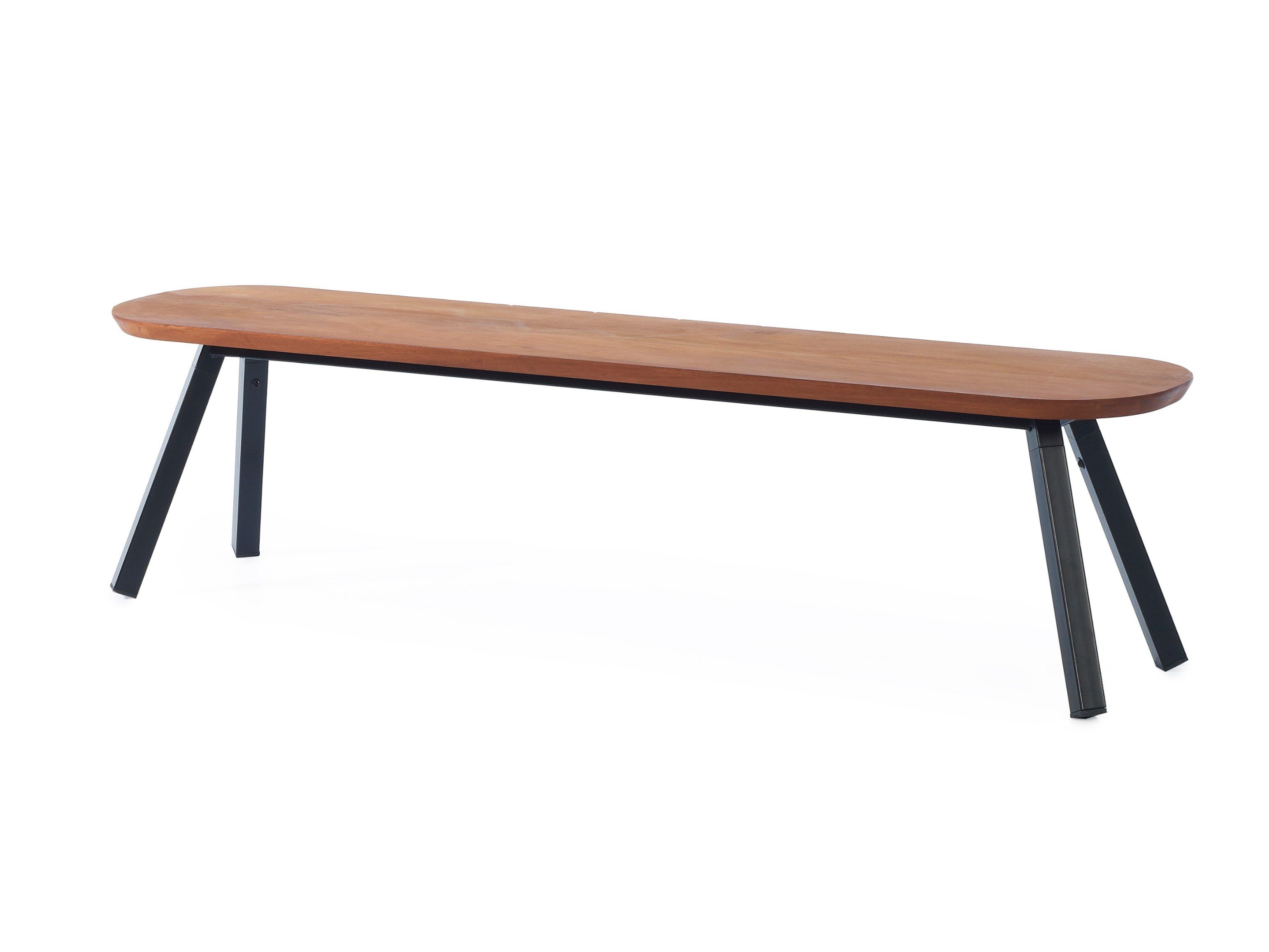 Садовая скамейка Iroko и окрашенная стальная основа RS Barcelona YOU AND ME ARCH-00089048 - Вид №4