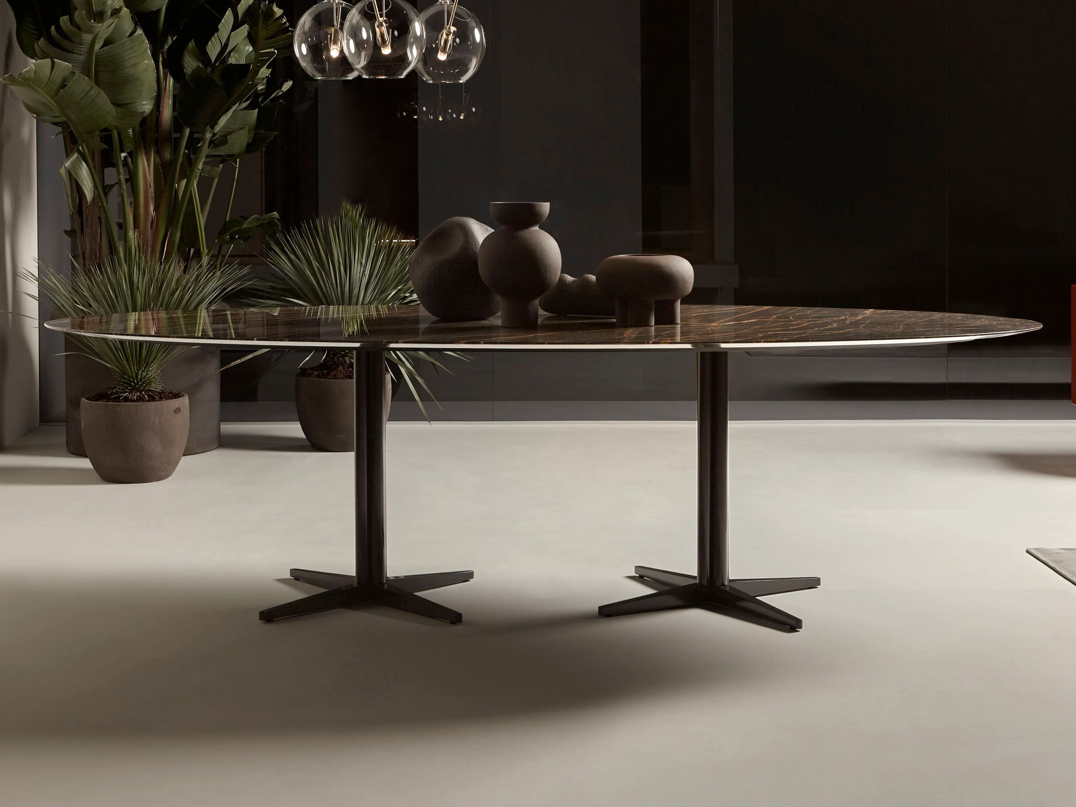 Овальный мраморный стол со спицами Antoniolupi JAMES ARCH-00126961