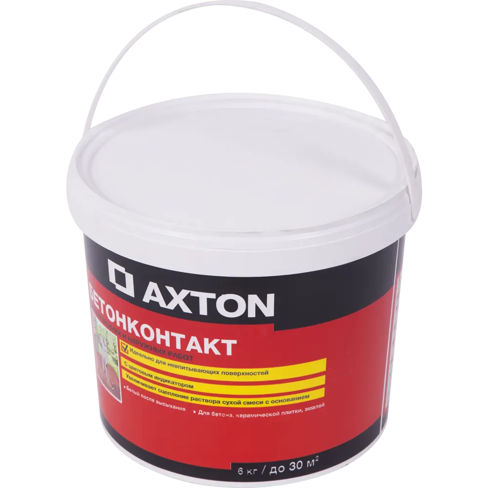 Бетонконтакт Axton 6 кг - универсальная грунтовка для сложных поверхностей 14250975 STLM-0004623 - Вид №1