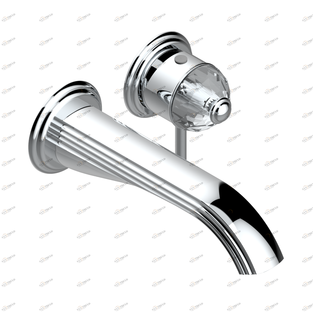 E53-6541B Trim only for Built-in basin mixer with spout (two x 1/2'' inlets and one 1/2'' outlet), without waste Thg-paris Najem Покрытие PVD матовый никель E53 6541B CAT.F
