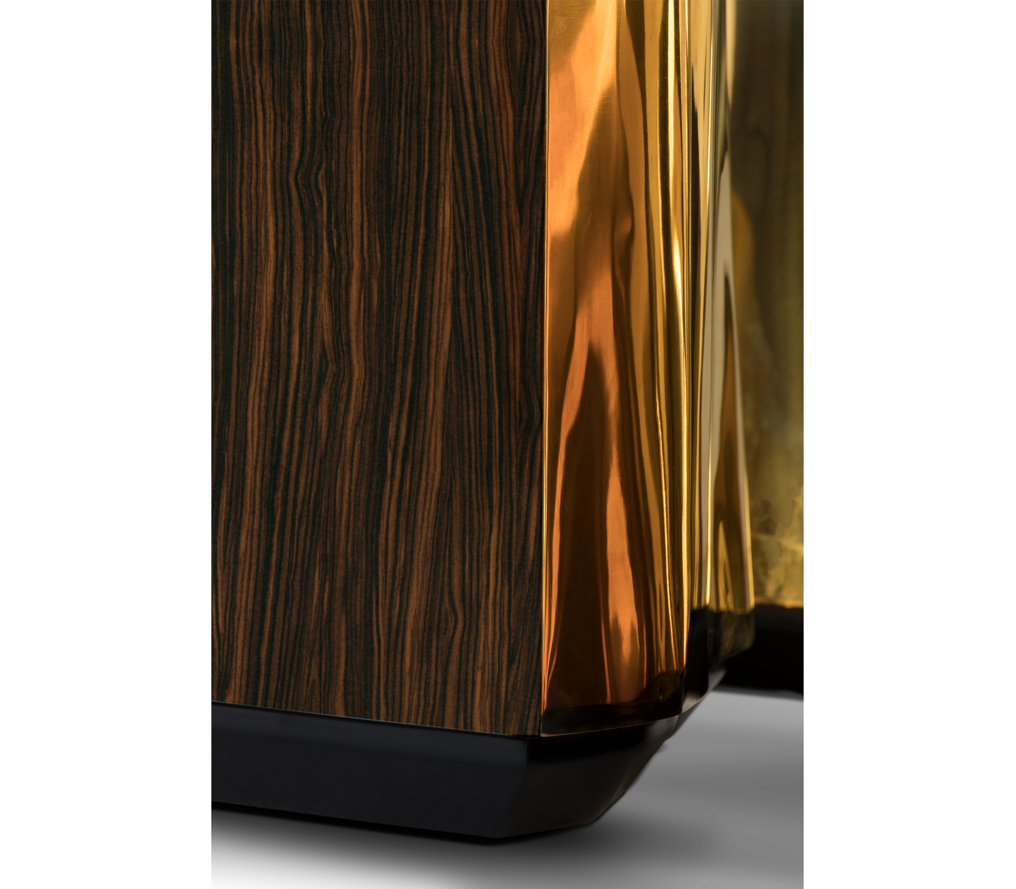 0-017 Овальный центральный стол Lapiaz из черного дерева Boca Do Lobo  - Вид №2