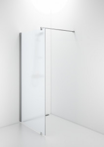 59706292 Несъемная душевая стенка IFO Space с настенным кронштейном - алюминиевый профиль, матовое стекло, SFNF 700