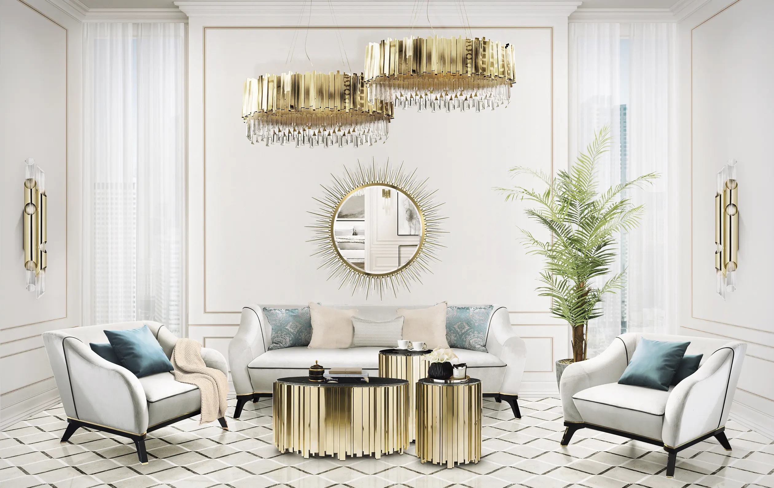 Маленький приставной столик LUXXU Empire 241 - Вид №3