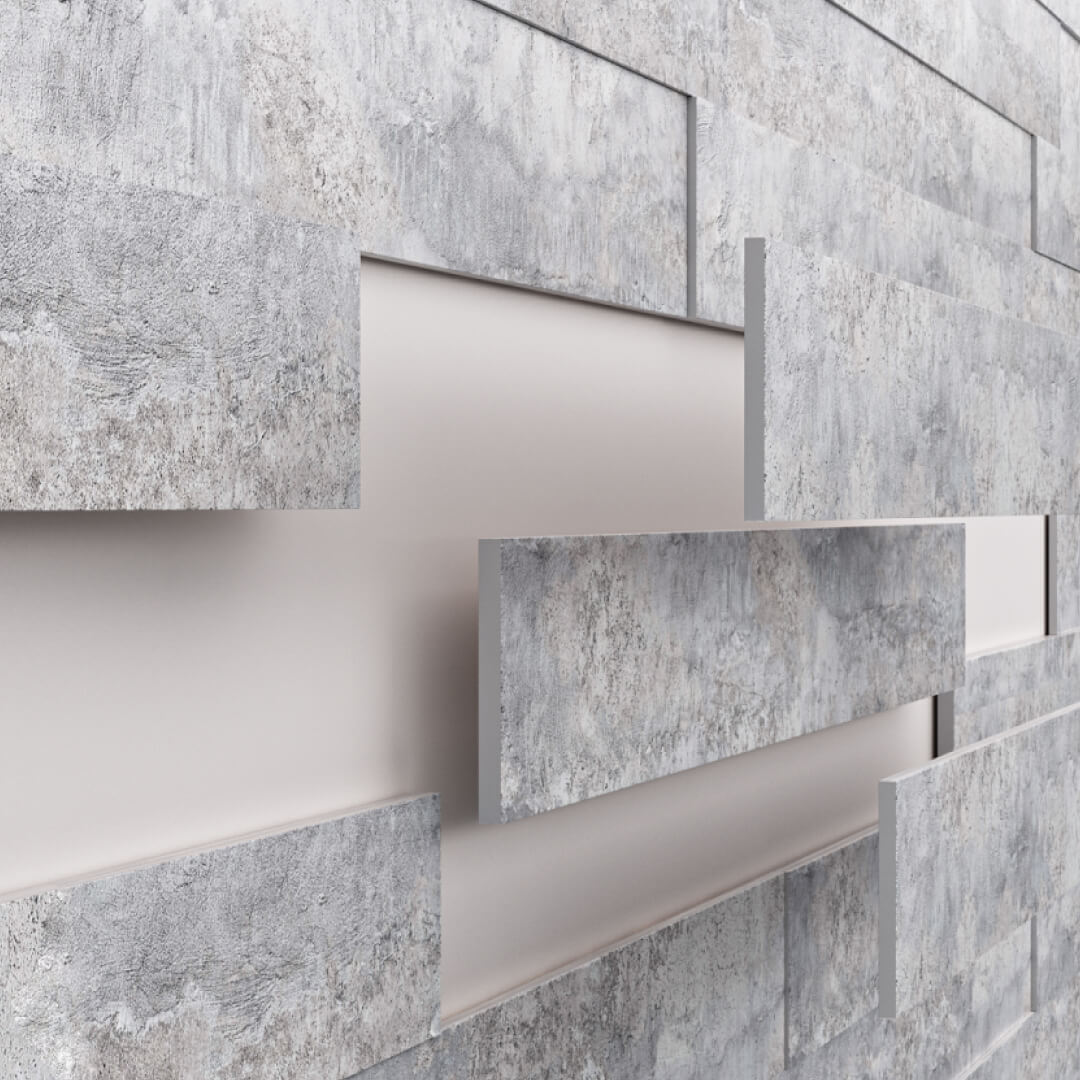 Панели МДФ Stella 3D Premium Бетон Чикаго (уп-1,13кв.м) STSR-36 - Вид №1