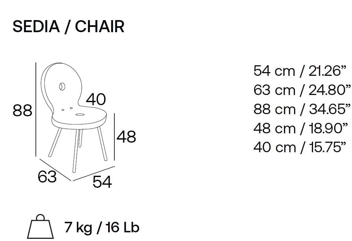Мягкий стул из ткани Adrenalina Sed'iola ARCH-00098065 - Вид №5