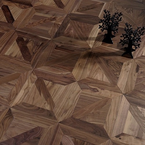 Модульный паркет Coswick Ланже Американский Орех Европейский (Грецкий) Селект (Гладкая) 635х635 мм 13161701 - Вид №1