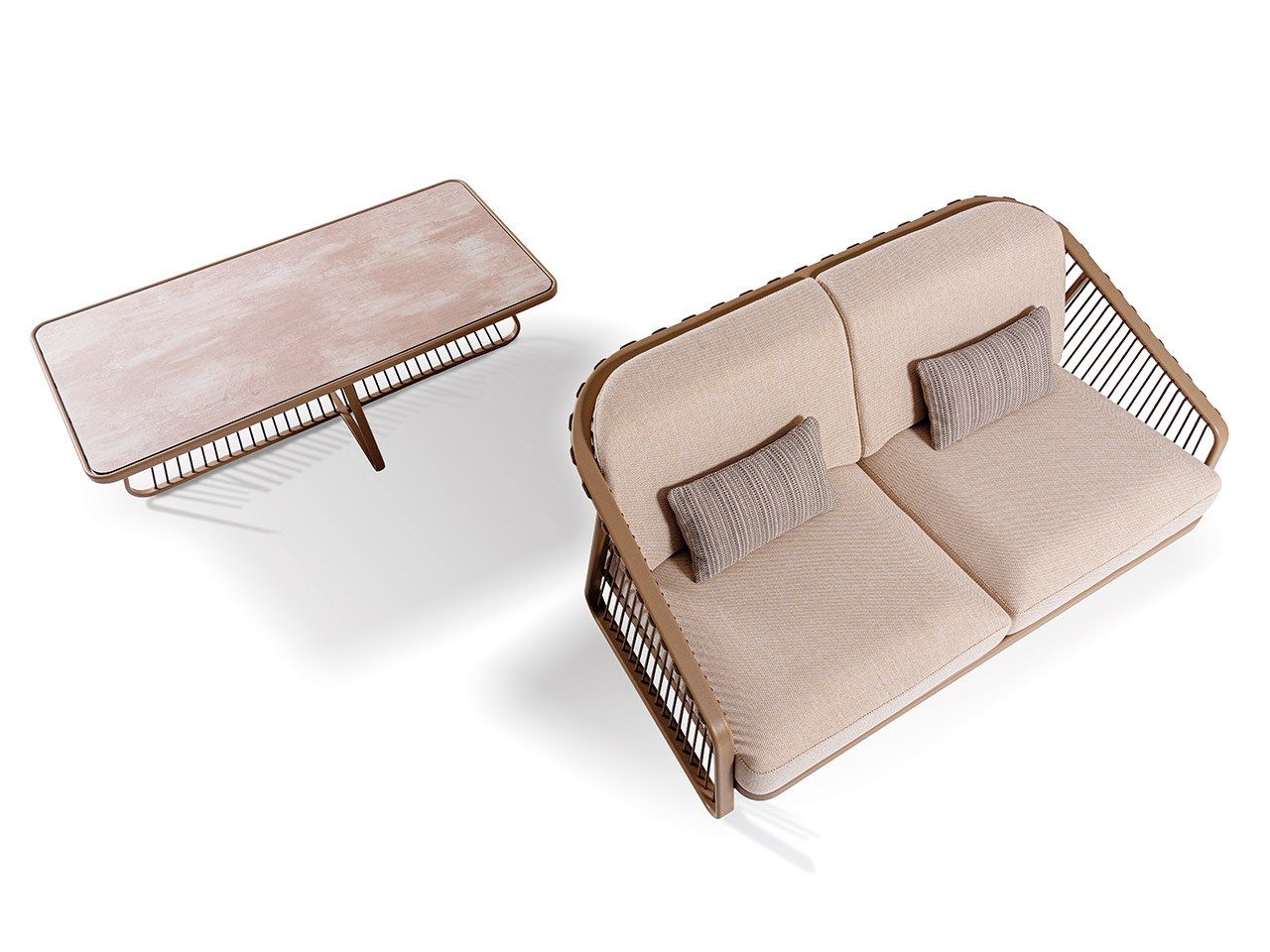 3-местный тканевый съемный садовый диван Coro Sally ARCH-00030622 - Вид №7