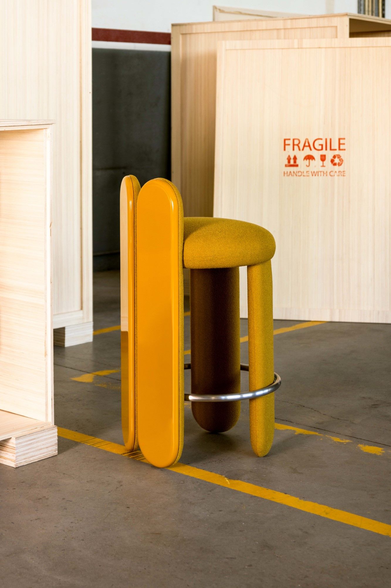 Высокий деревянный табурет с подставкой для ног ROYAL STRANGER GLAZY ARCH-00050274 - Вид №21