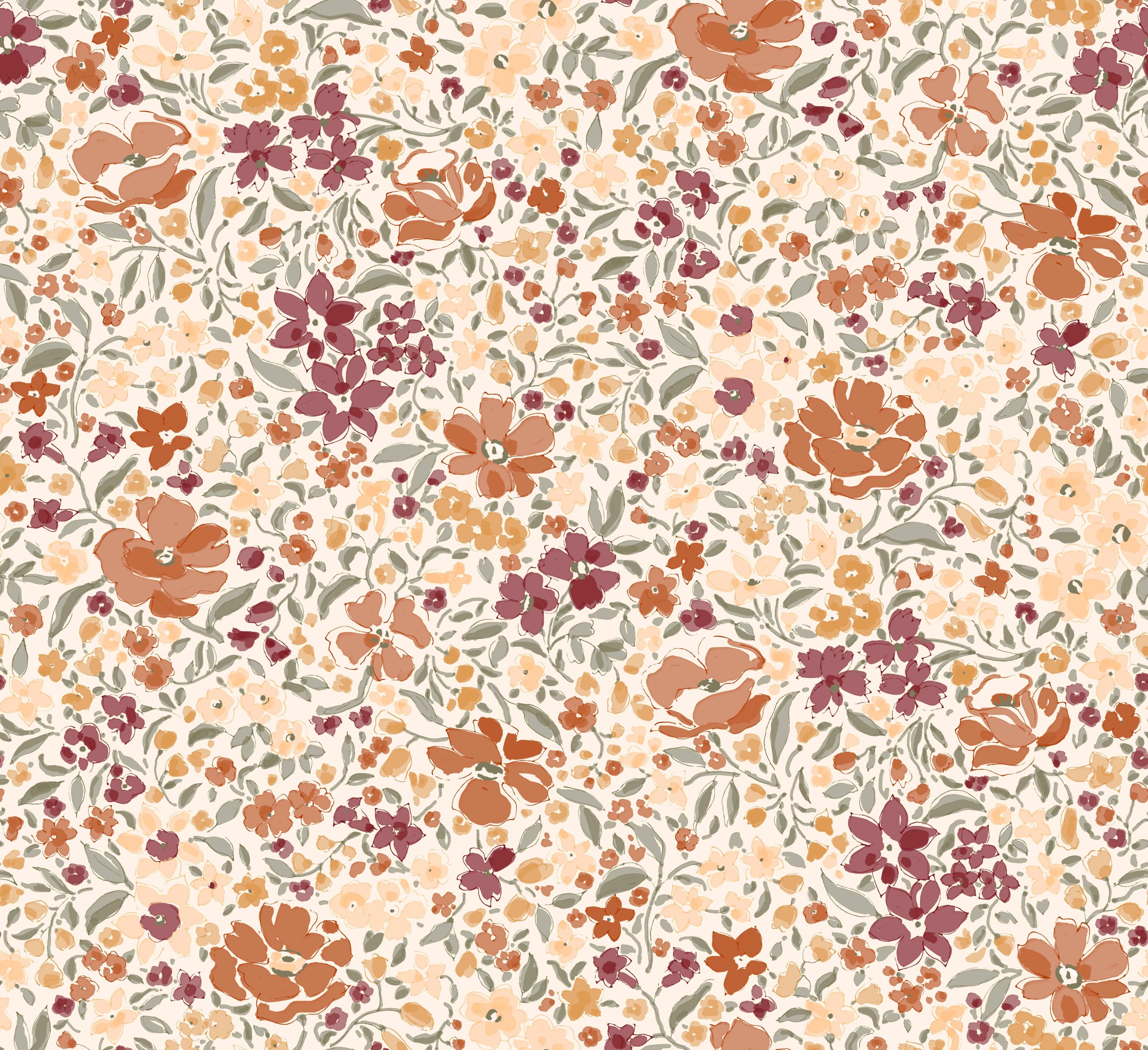 Цветочные узоры нетканые обои LELIEVRE Quenin-Belle Époque ARCH-00040094 - Вид №1