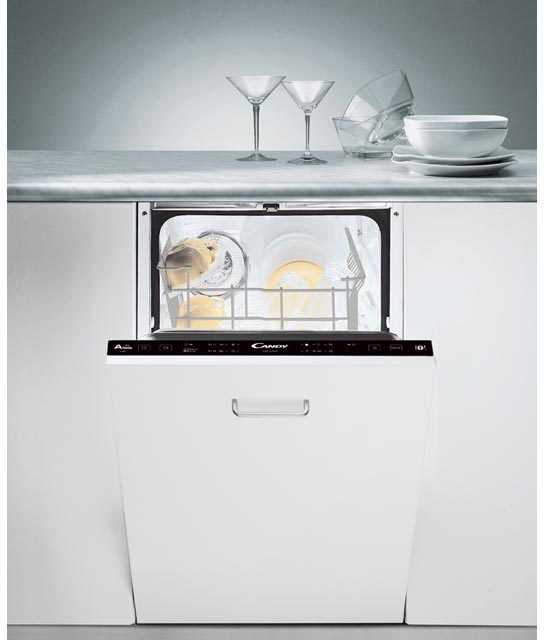 CDI 1L949-07 Узкая, 82х44.86х57 см, 9 комплектов, 6 программ, 49 дб, таймер, расход 8 л, 1/2 загрузка, aqua stop Candy Santreyd 