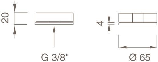 Ceadesign Настольный гидропрогрессивный смеситель Giotto Gio 39 - Вид №1