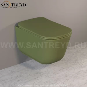 511411 Подвесной унитаз настенный Зеленый Kerasan Tribeca Италия