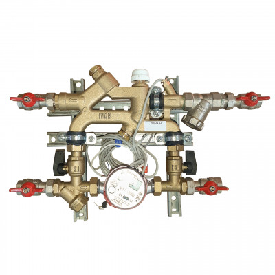 VT.CM.06.RSL Квартирная станция отопительного контура Valtec 0,6 м куб./ч, RS-485, обр. тр., лев 