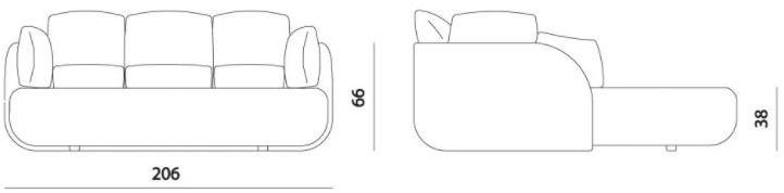 MissoniHome Съемный тканевый диван Tiamat sun-id-1483582 - Вид №3