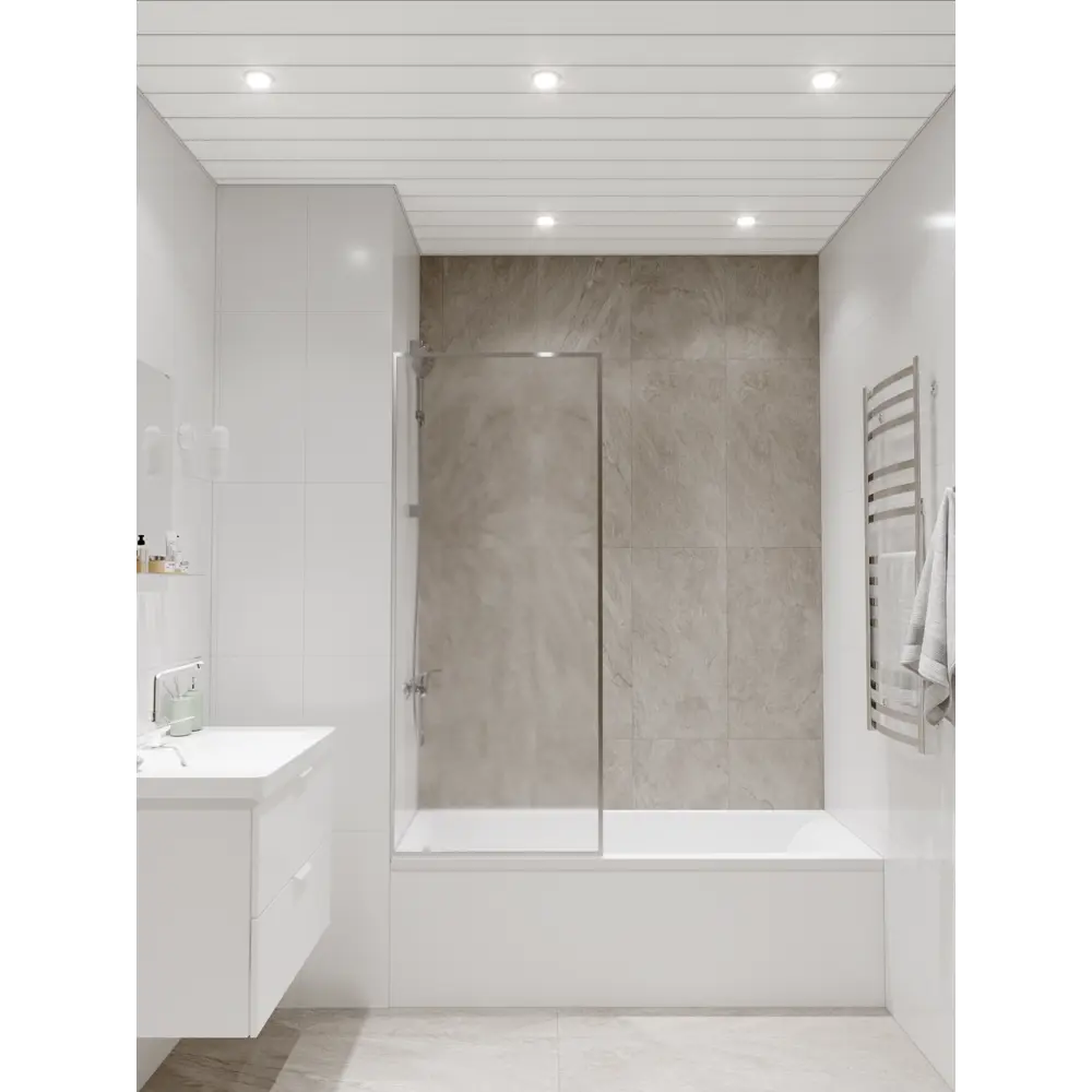 CESAL Базис — алюминиевые рейки для реечного потолка 3000×200 мм 82441773 STLM-0027393